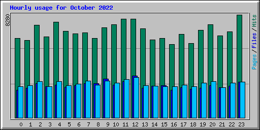 Hourly usage for October 2022