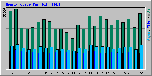 Hourly usage for July 2024